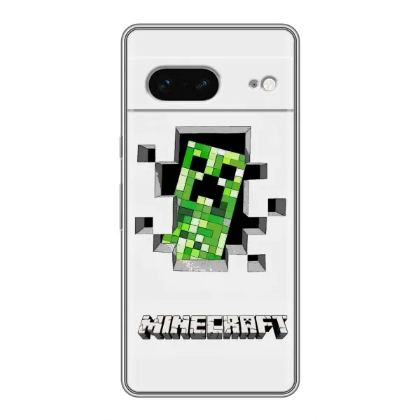 Чехол с принтом «крипер Майнкрафт» для Google Pixel 7 Чехол с принтом «крипер Майнкрафт» для Google Pixel 7