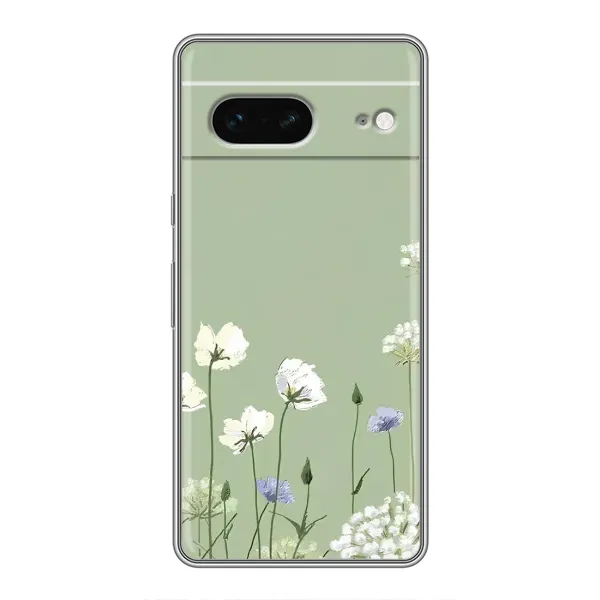 Чохол з принтом «Квіти на зеленому» для Google Pixel 7 Чохол з принтом «Квіти на зеленому» для Google Pixel 7