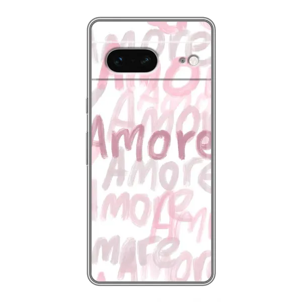 Чехол с принтом «Аморе любовь» для Google Pixel 7 Чехол с принтом «Аморе любовь» для Google Pixel 7