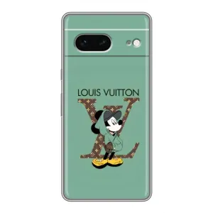 Чехлы Луи Витон для Google Pixel 7 (AlphaPrint - LOUIS VUITTON) (Микки Маус LV)