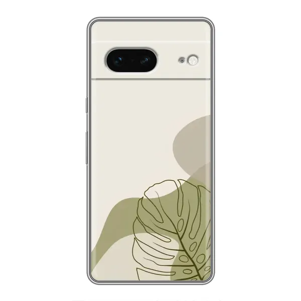 Чехол с принтом «Зеленая монстера дизайн» для Google Pixel 7 Чехол с принтом «Зеленая монстера дизайн» для Google Pixel 7