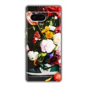 Чехол с принтом «Nike цветы» для Google Pixel 7