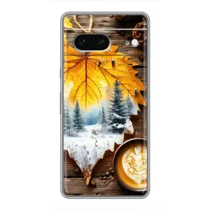 Чохол з принтом «Осінньо-зимова кава» для Google Pixel 7
