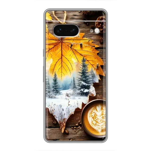 Чохол з принтом «Осінньо-зимова кава» для Google Pixel 7 Чохол з принтом «Осінньо-зимова кава» для Google Pixel 7