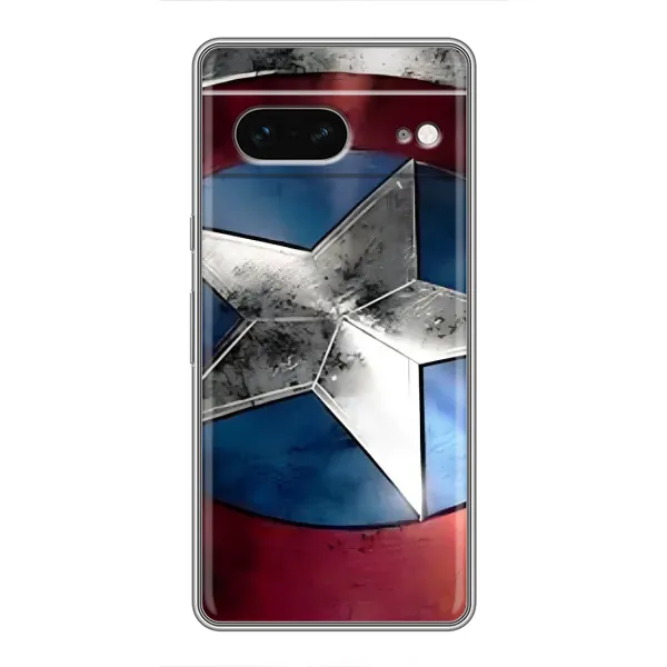 Чехол с принтом «Щит Капитана Америки» для Google Pixel 7