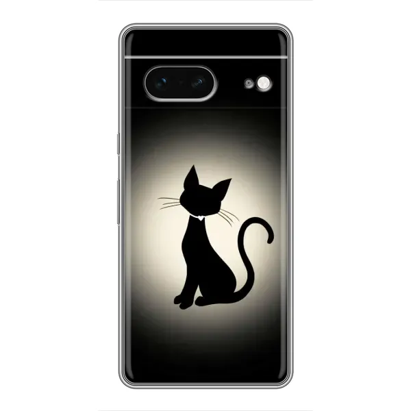 Чехол с принтом «Силуэт котика» для Google Pixel 7 Чехол с принтом «Силуэт котика» для Google Pixel 7