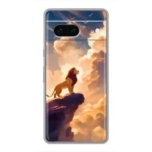 Чохол з принтом «Сімба на скелі» для Google Pixel 7