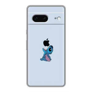 Чохол з принтом Стіч на Google Pixel 7 (Stitch apple)