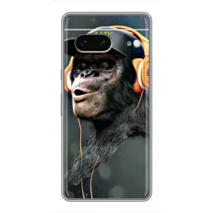 Чехол с принтом «В наушниках» для Google Pixel 7