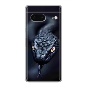 Чехол с принтом «Черная змея» для Google Pixel 7
