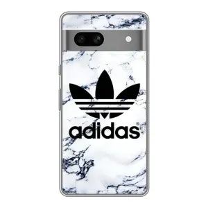 Чохли Адидас для Google Pixel 7A (AlphaPrint) (Адідас на мраморі)