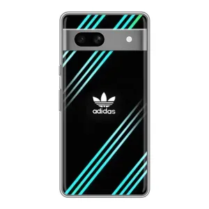 Чохли Адидас для Google Pixel 7A (AlphaPrint) (Адідас з полосами)