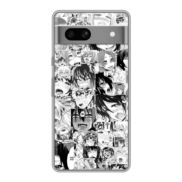 Чехол с принтом «Ahegao manga» для Google Pixel 7A