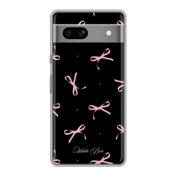 Чехол с принтом «Банты на черном» для Google Pixel 7A Чехол с принтом «Банты на черном» для Google Pixel 7A