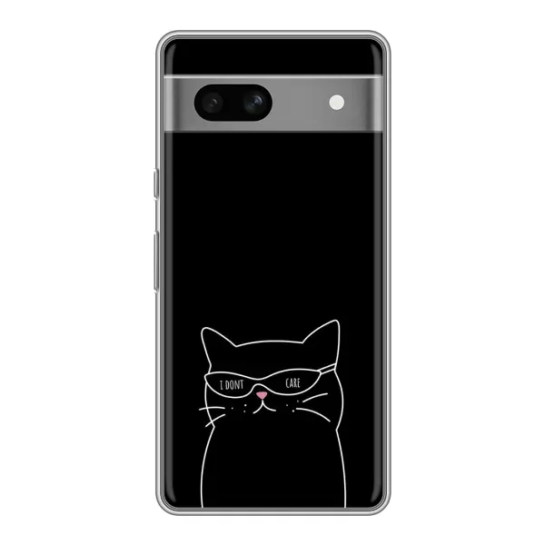 Чохол з принтом «Байдужий кіт» для Google Pixel 7A