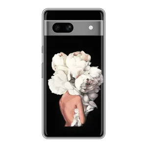 Чехлы (ART) Цветы на Google Pixel 7A (VPrint) (Білі квіти)