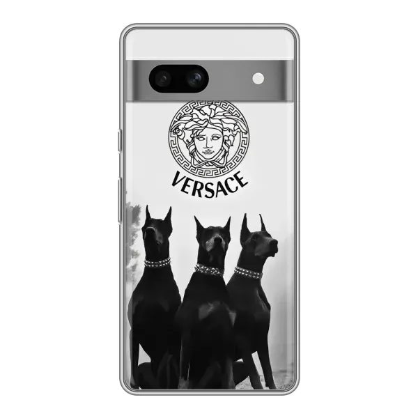 Чехол с принтом «Доберман Версаче» для Google Pixel 7A Чехол с принтом «Доберман Версаче» для Google Pixel 7A