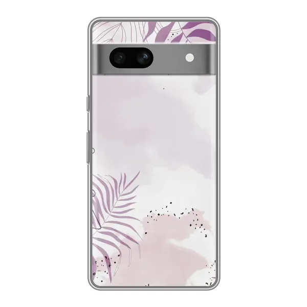Чохол з принтом «Фіолетове листя» для Google Pixel 7A