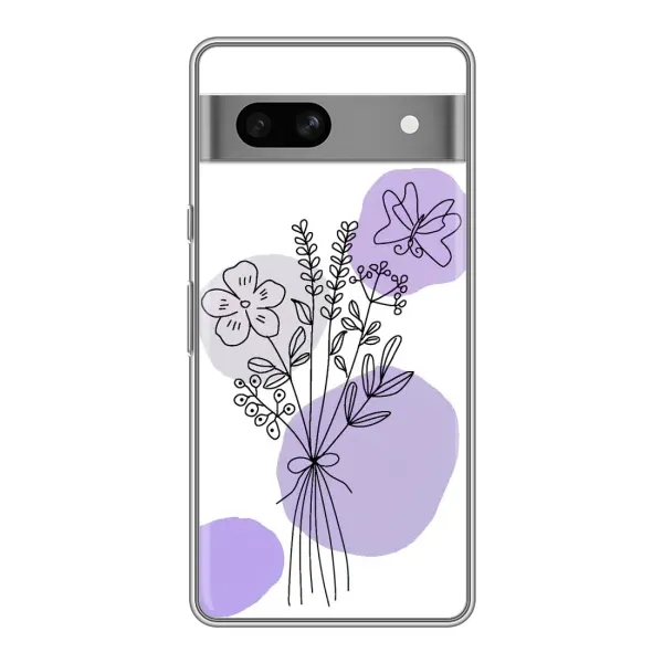 Чехол с принтом «Букет фиолетовая абстракция» для Google Pixel 7A Чехол с принтом «Букет фиолетовая абстракция» для Google Pixel 7A