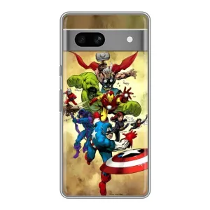 Чехол с принтом «Герои Марвел» для Google Pixel 7A