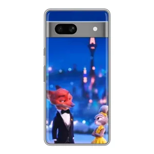Чохол з принтом «Романтичний вечір Зоотрополіс» для Google Pixel 7A