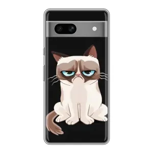 Чехол с принтом «Грустный кот» для Google Pixel 7A