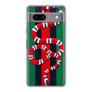 Чохли  GUCCI для Гоогле Піксел 7А (AlphaPrint) (Gucci змія)