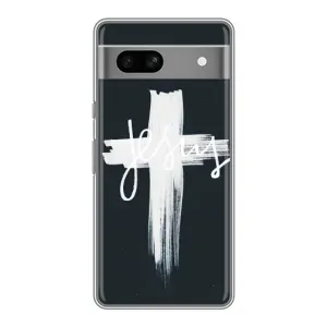 Чехол для Google Pixel 7A (AlphaPrint) - (Христианские) (Иисус)