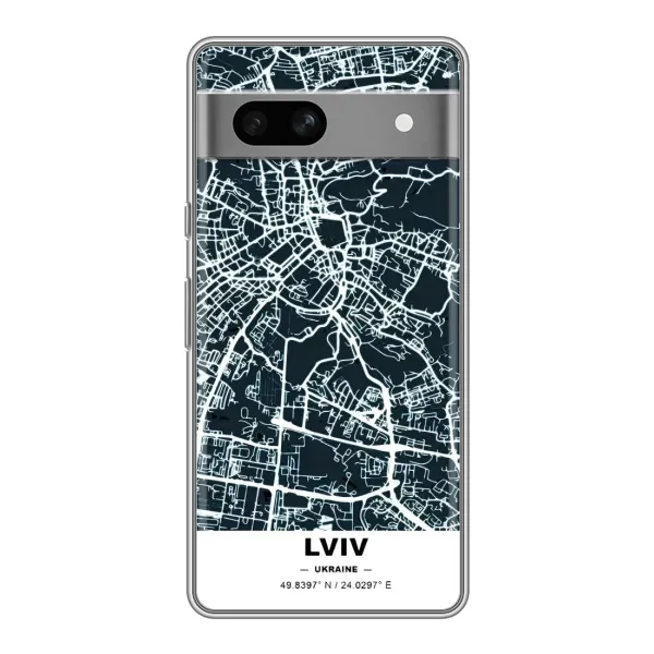 Чехол с принтом «Львов» для Google Pixel 7A