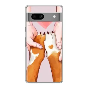 Чехол с принтом «Любовь к собакам» для Google Pixel 7A