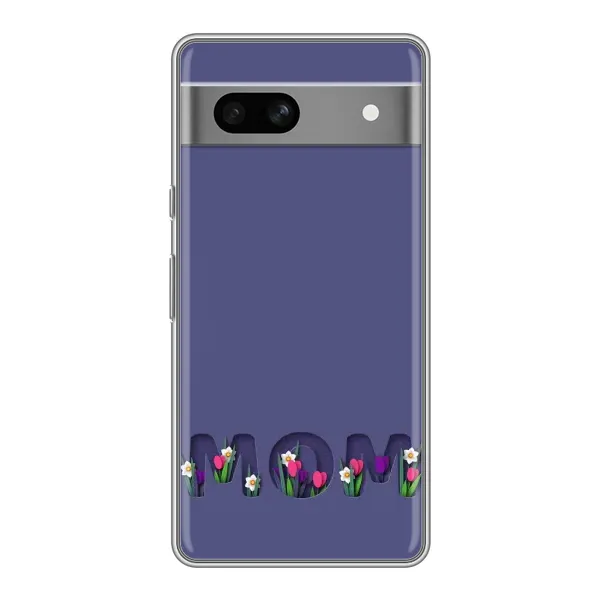 Чохол з принтом «Мама в квітах» для Google Pixel 7A