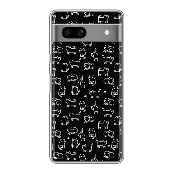 Чехол с принтом «Меленькие котики» для Google Pixel 7A Чехол с принтом «Меленькие котики» для Google Pixel 7A