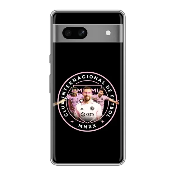 Чехол с принтом «Месси в лого» для Google Pixel 7A