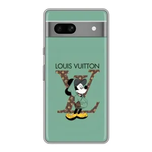 Чехлы Луи Витон для Google Pixel 7A (AlphaPrint - LOUIS VUITTON) (Микки Маус LV)