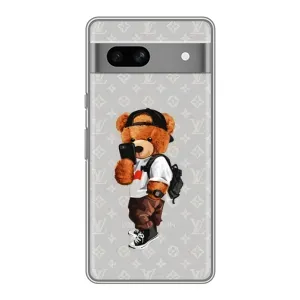 Чехол с принтом «Мишка Луи» для Google Pixel 7A