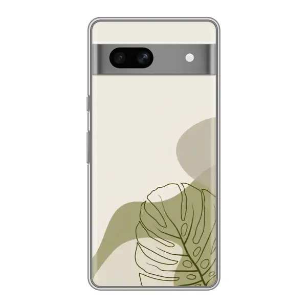 Чехол с принтом «Зеленая монстера дизайн» для Google Pixel 7A Чехол с принтом «Зеленая монстера дизайн» для Google Pixel 7A
