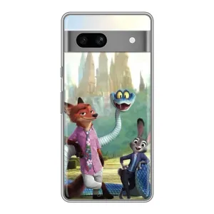 Чохол з принтом «Герої мультфільму Зоотрополіс» для Google Pixel 7A