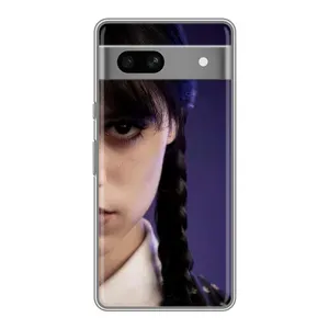 Чехол с принтом «Загадочный взгляд Уэнздей» для Google Pixel 7A