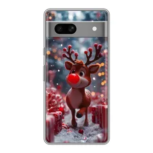 Чехол с принтом «Олень среди подарков» для Google Pixel 7A