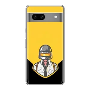 Чехол с принтом «Пабг в шлеме» для Google Pixel 7A