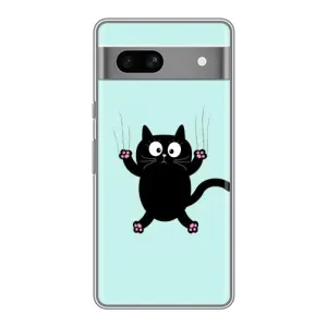 Чехол с принтом «Падающий кот» для Google Pixel 7A