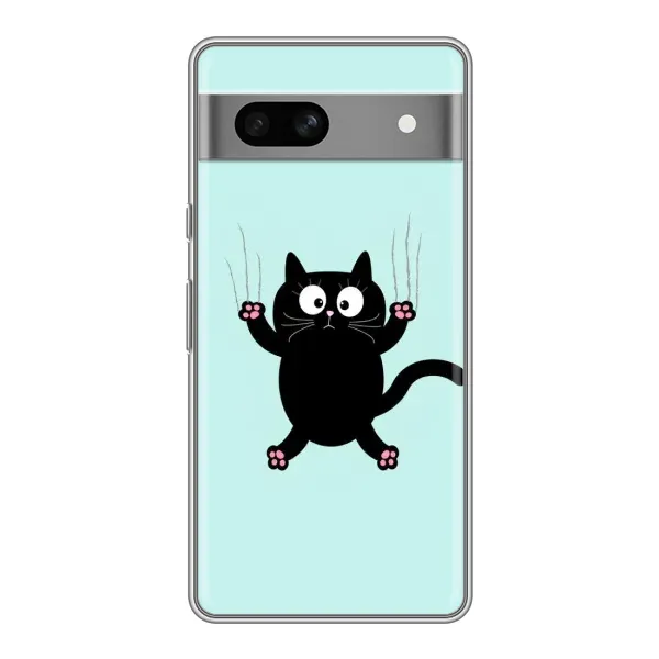 Чехол с принтом «Падающий кот» для Google Pixel 7A Чехол с принтом «Падающий кот» для Google Pixel 7A