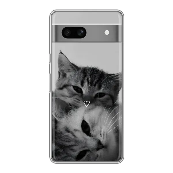 Чохол з принтом «Пара котів» для Google Pixel 7A