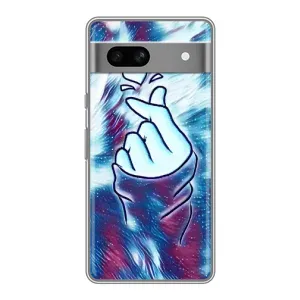 Чехол с принтом «Радужное сердце» для Google Pixel 7A