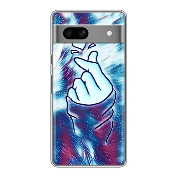 Чехол с принтом «Радужное сердце» для Google Pixel 7A Чехол с принтом «Радужное сердце» для Google Pixel 7A