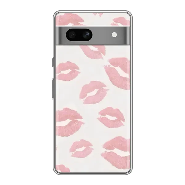 Чехол с принтом «Розовые губы» для Google Pixel 7A Чехол с принтом «Розовые губы» для Google Pixel 7A