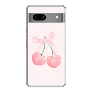 Чехол с принтом «Розовые вишни» для Google Pixel 7A