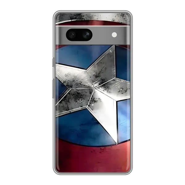 Чехол с принтом «Щит Капитана Америки» для Google Pixel 7A