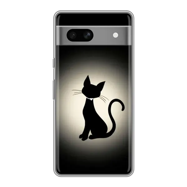 Чехол с принтом «Силуэт котика» для Google Pixel 7A Чехол с принтом «Силуэт котика» для Google Pixel 7A