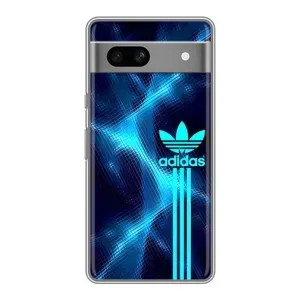 Чохли Адидас для Google Pixel 7A (AlphaPrint) (Синій Адідас)